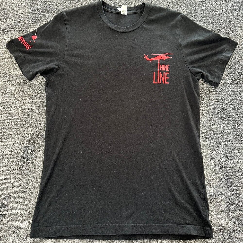 Nine Line Seize My Soul Black Short Sleeved T-Shirt, M, Made In USA